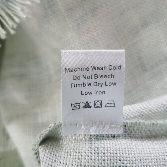 Tuckernuck Floral Blouse S Green 3/4 Sleeve Fringe Cottagecore Boho Wildflower - Picture 6 of 6